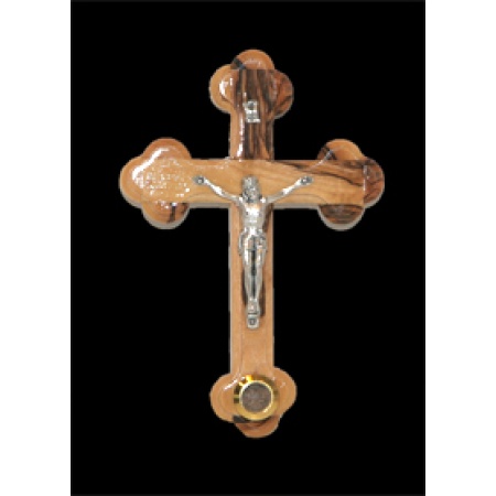 Olive Wood Byzantine Crucifix - 3625